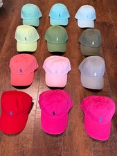 Polo Ralph Lauren Unisex Chino Cotton Adjustable Baseball Cap Curved Brim