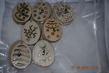 laser cut wooden easter egg shapes, 3 inch