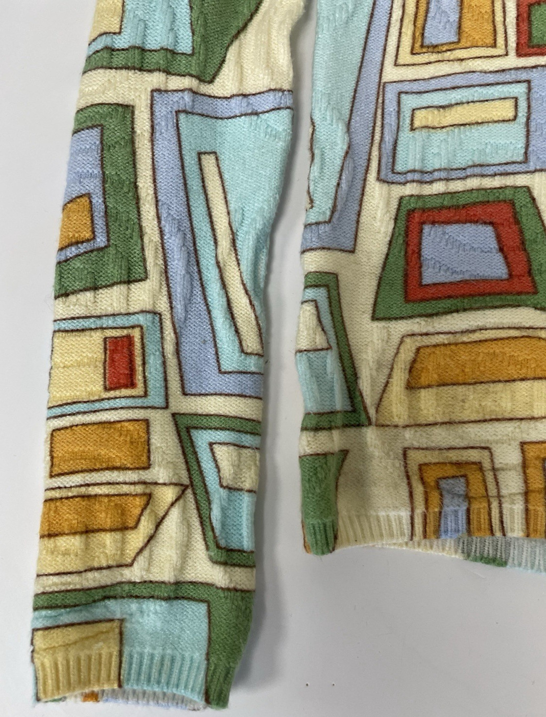 House Of Sunny Pepperland Peggy Cardigan Detachable Fur Size  6 Puzzle Print