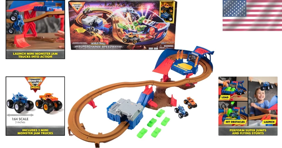 Monster Truck Playset with Megalodon and El Toro Loco - Image 2 of 4