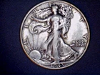 1943-S  Liberty Walking Half,  Circulated Ave, .3617 Oz Silver (US-8840)