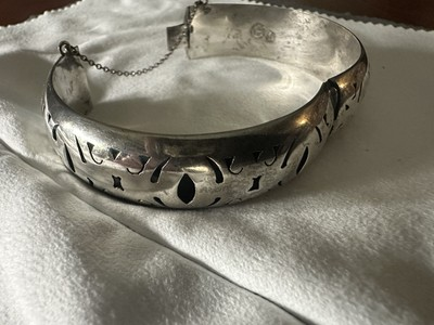 #ad Bold Vintage Sterling Silver CutOut Cuff Bracelet Heavy 28g2.3″Mexican Artisan $125.00