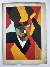 Rene Magritte COA Art Painting Original Drawing Vintage Paper Signed