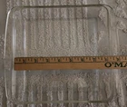 PYREX #222 2 Quart 8 inch Bakeware Glass Pan Square Rounded Handles Vintage-WOW!