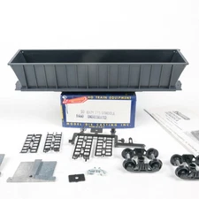 Roundhouse HO Scale Undecorated Black 50' Bathtub Gondola Kit 1660 (V)