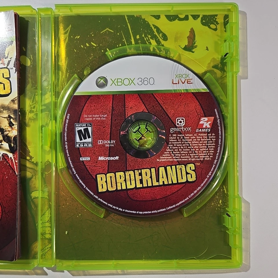 Borderlands Microsoft Xbox 360 2K GAMES Complete CIB Tested  - Image 3 of 4