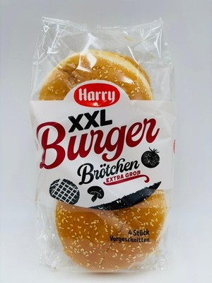 10x Harry XXL Burger Brötchen Extra Gross je 4 Stück / Packung je 300g