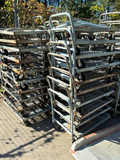 Martin Brower Full Height Open Metal Bakery Sheet Pan Rack Cart