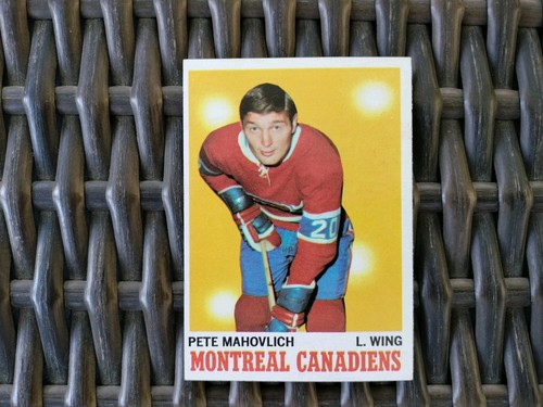 Pete Mahovlich #58 1970 Topps card