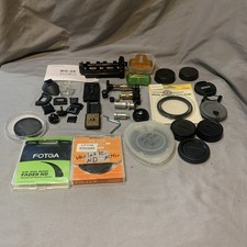 Lot of Assorted Camera Accessories Attachments Caps Lens Filters