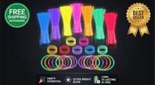 100 PCS Glow Sticks Bulk Party Favors, 8" Glow in the Dark Party Supplies