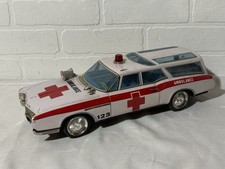 ATC Asakusa Buick Riviera Ambulance Wagon Tin Friction 15 Long RARE Japan