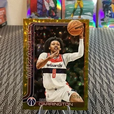 2025 Topps Gold Crackleboard /50 Bub Carrington