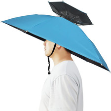 Umbrella Hat, 37 inch Fishing Umbrella Hat Hands Free Foldable UV Protection Umb
