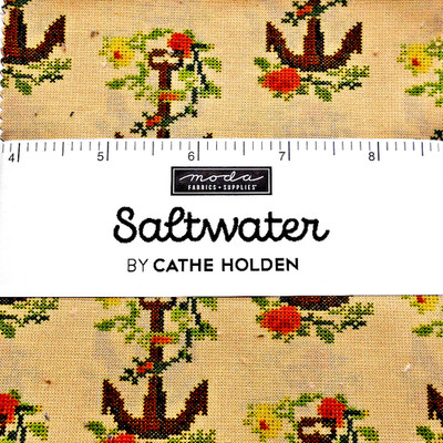 MODA  FABRICS ''SALTWATER '' BY CATHIE HOLDEN  BTCP