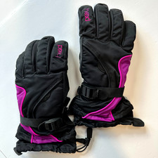 Head Girls Gloves Sz 10-14 Black Pink Junior Kids Large Ski Snowboard Outdoors