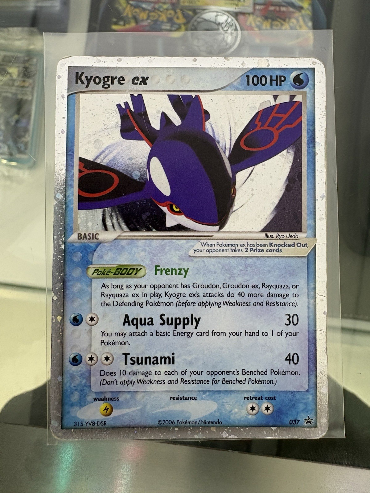 Pokémon Kyogre ex Nintendo Black Star Promo Holo 037 2006 EX Collector's Tin