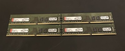 Kingston 128GB DDR4 RAM Kit (4x32GB) 3200MHz KVR32N22D8/32 Desktop Memory