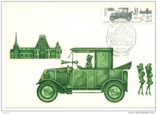 HISTORY OF URBAN TRANSPORT IN MOSCOW TAXI RUSSIA 1926-1927 MAXIMUS CARD 1981
