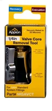 Appion MGAVCT 1/4 Inches MegaFlow Vacuum-Rated Valve Core Removal Tool