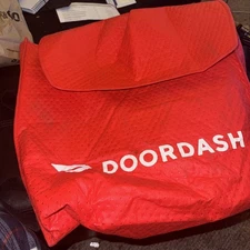 Doordash Large Insulated Food Pizza Delivery Bag Backpack Tote 19x19x5 Door Dash