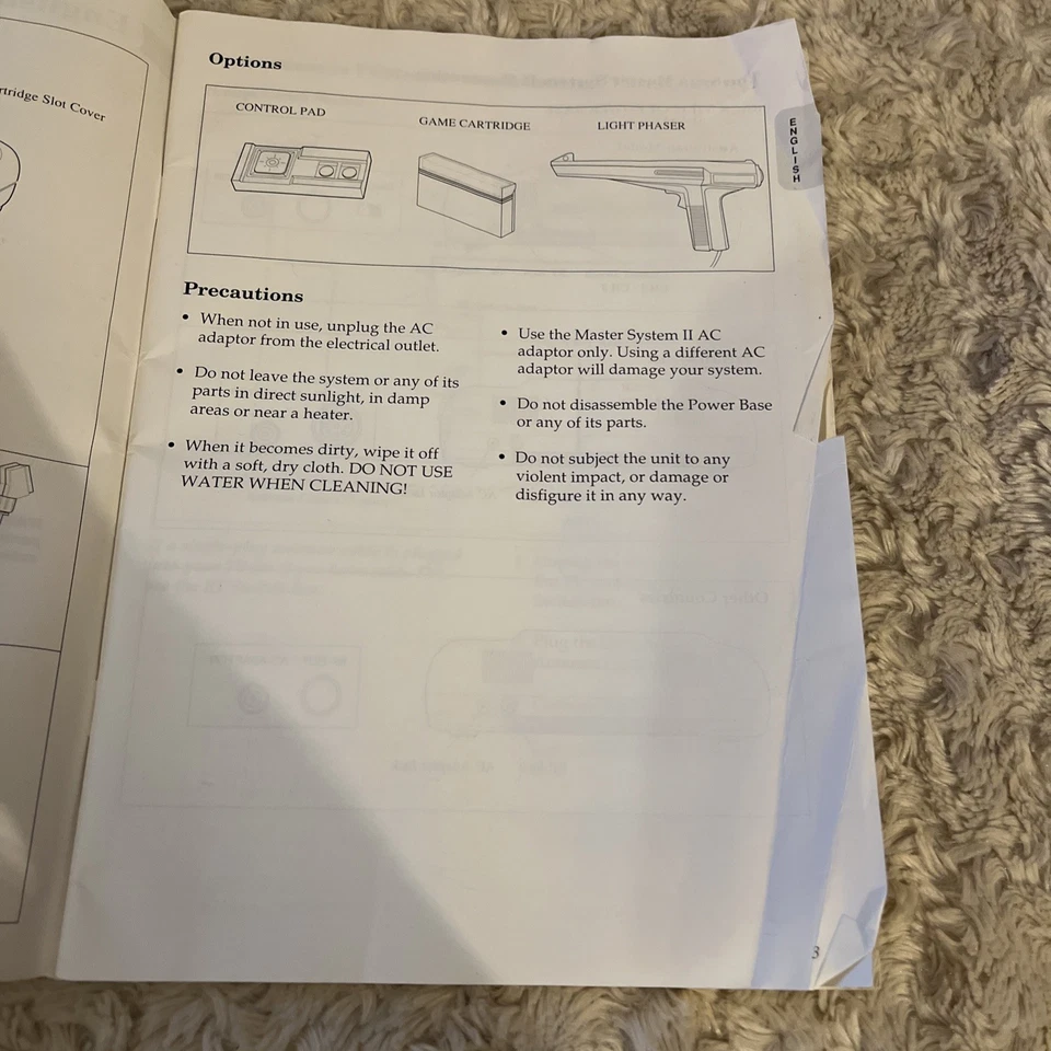 Sega Master System II Instruction Manual Booklet ONLY - Image 3 of 4