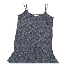 Michael Kors Black Floral V Neck Shift Dress 2XL Knee Length Sleeveless