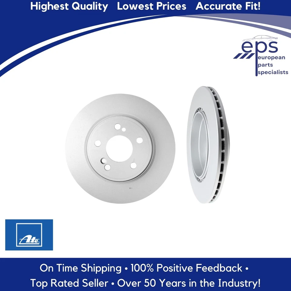 Rotores de disco de freno trasero Mercedes 600SL 320 500 600 SL 1993-02 Ate Germany 422218 Foto 2 de 4