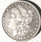 1896-O $1 silver Morgan VF!