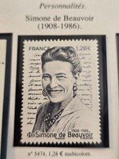 Timbre France 5474** Simone de Beauvoir 2021