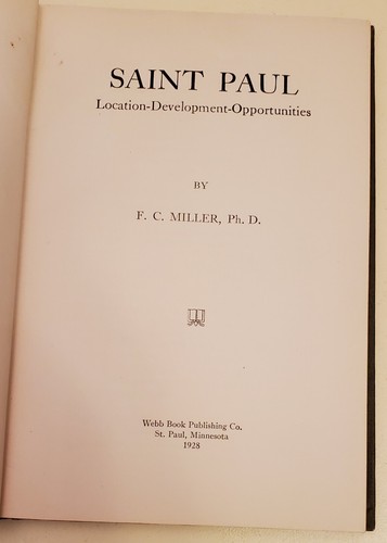 Saint Paul Location Development Opportunities (1928, Hardcover) Antike Geschichte - Bild 3 von 5