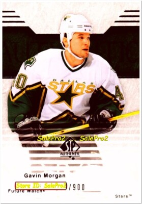 UD SP AUTHENTIC 2003 GAVIN MORGAN NHL RC DALLAS STARS #129 MINT ROOKIE CARD /900