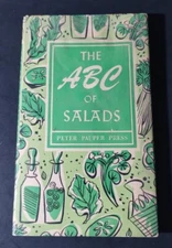 "The ABC Of Salads" Peter Pauper Press Illustrated by Ruth McCrea Hardcover HCDJ