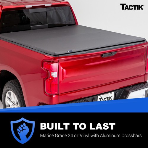TACTIK 5' Toyota Tacoma 2016-2025 Tri-Fold Soft Panel Tonneau Cover - Picture 5 of 5