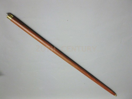 Bastone da passeggio palissandro sheesham legno senza manico stile vittoriano 93 cm - Foto 6 di 7