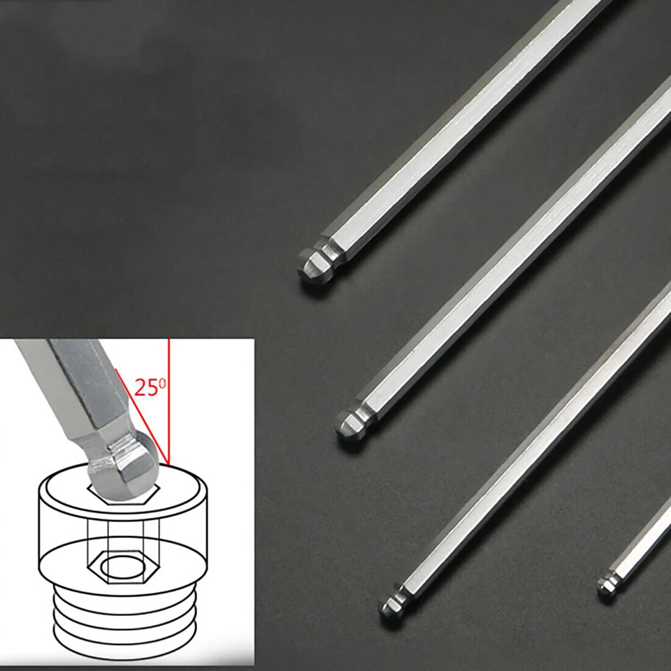 T-Handle Allen Hex Key Screwdriver 2mm-14mm Ball End Hexagon Keys Metric CR-V - Image 2 of 4