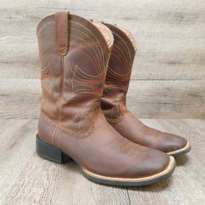 ariat men's sport wide square toe western boots