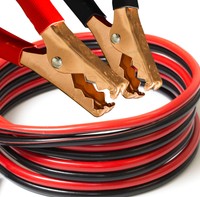 Oxgord 25 Ft 10 Gauge Lite Duty Power Booster Cable Emergency Car Battery Jumper on sale Oxgord 25 Ft 10 Gauge Lite Duty Power Booster Cable Emergency Car Battery Jumper on sale