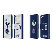 CUSTOM TOTTENHAM HOTSPUR F.C. 2023/24 BADGE LEATHER BOOK CASE APPLE iPOD TOUCH