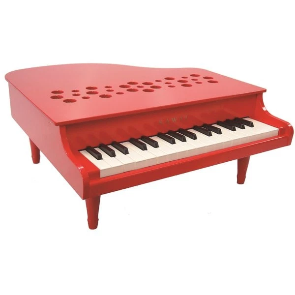 KAWAI P-32 Mini piano de cola juguete instrumento musical rojo hecho en Japón...