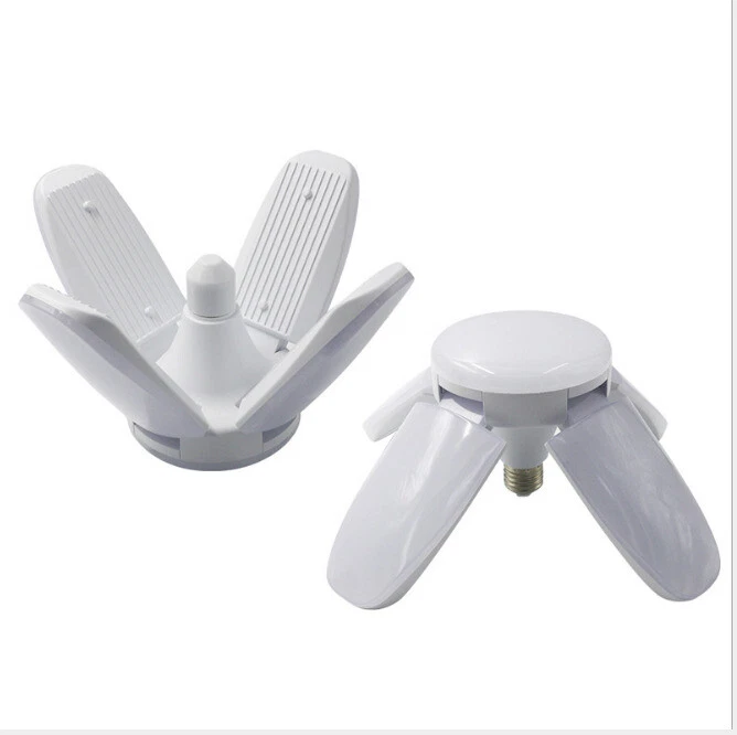 LED Bulb Garage Light Cold White Folding Lamp B22/E27 48W/60W Fan Blade Bulbs - image 4 of 4