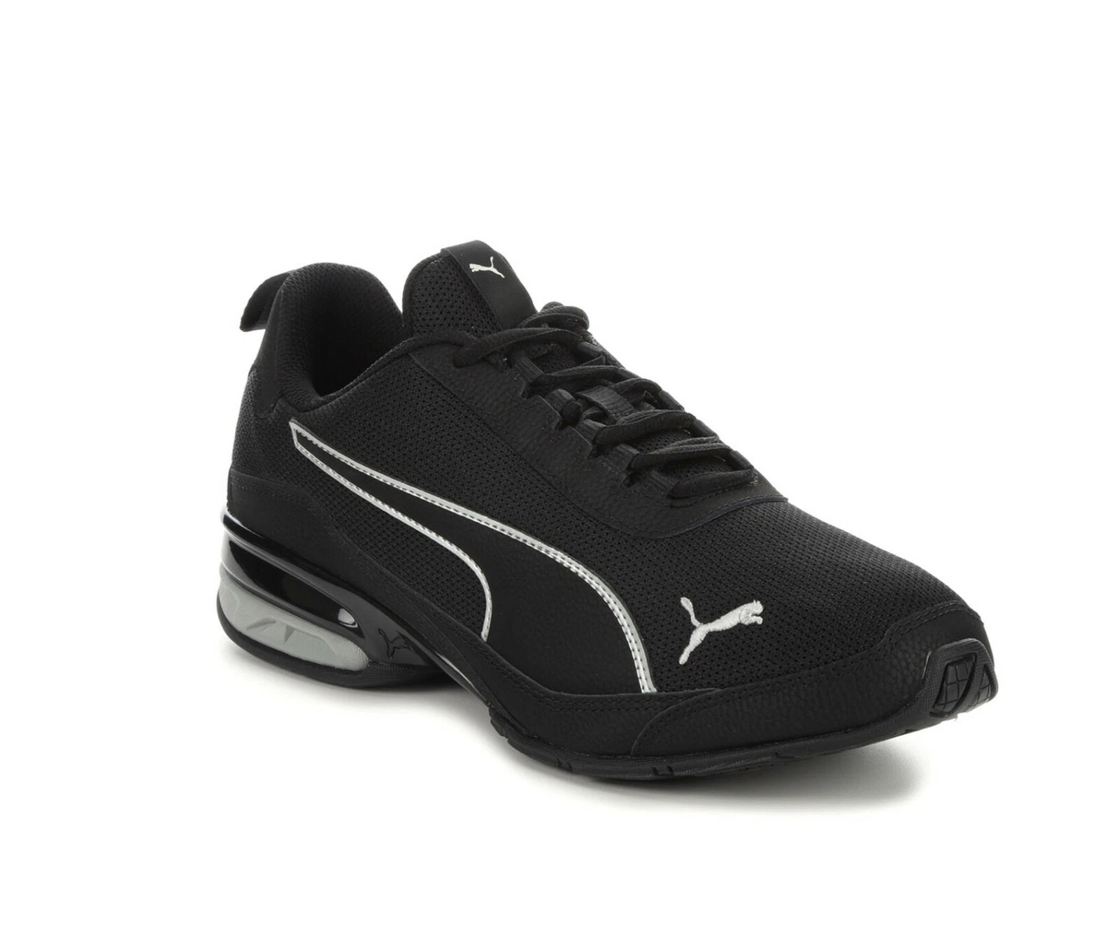 PUMA VIZ RUNNER SPORT SNEAKER BASSE IN PIZZO SCARPE DA GINNASTICA UOMO NERO GRIGIO TAGLIA 13 NUOVE