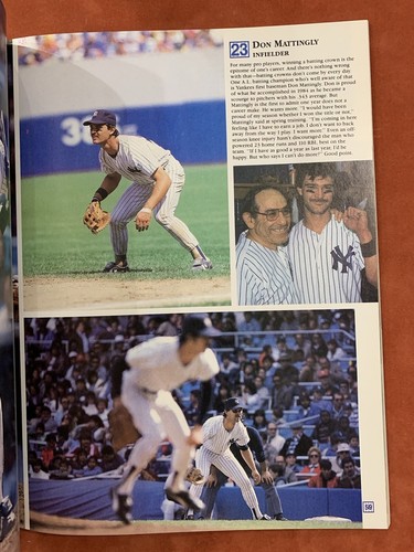 Original 1985 NY Yankees Official Baseball Yearbook - No Barcode Variation - NM - Picture 7 of 10