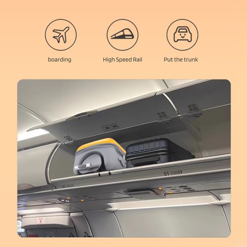 20" Expandable Luggage with Spinner Wheels, Mom Suitcases with Child Seat Design - Picture 14 of 24