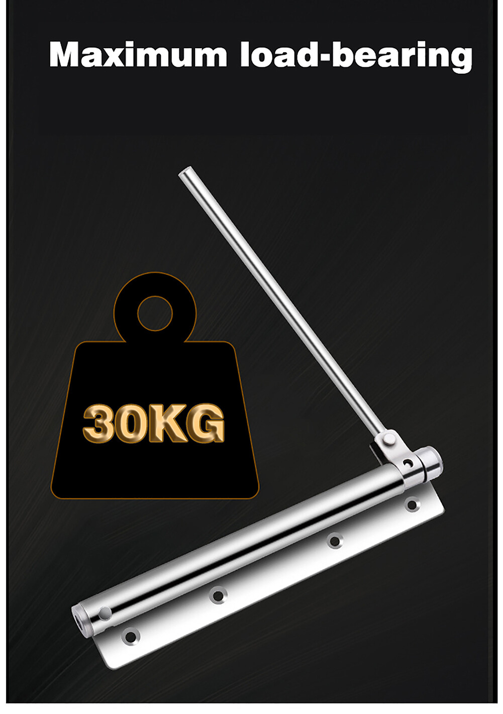 Concealed Internal Door Closer Soft Silent Auto Closing Adjustable