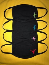 dancing Kids teen Adult Face Mask Reusable Washable Soft Fabric cover gift set