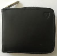 Aspinal Of London Mount Street Breast Pocket Zip Around Wallet In Smooth Black. Aspinal Of London Mount Street Breast Pocket Zip Around Wallet In Smooth Black.