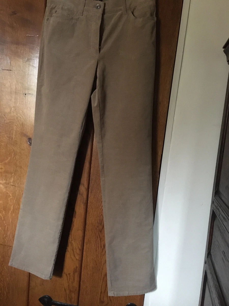 Gerry Webber Ladies Needle Cord Jeans Trousers Biscuit Stretch