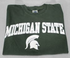 Michigan State Spartans Green TShirt Size Small New Agenda