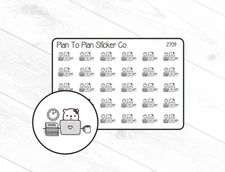 2709~~Working Bear Planner Stickers.